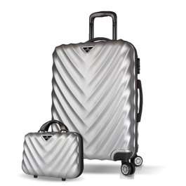 Zoozie Bags Juego de maletas de 2 piezas Gris